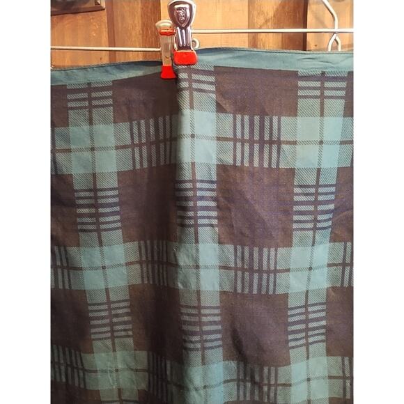 Vintage Cecilia Jones Black Watch Scarf 26” X 26” Made In Italy lightweight - Picture 8 of 12